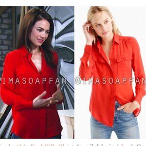 NWT 100% Silk J Crew Blythe Blouse Size 6